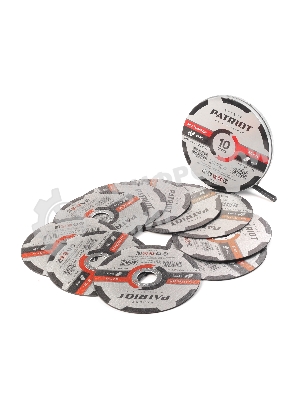 Диск абразивный отрезной Patriot Expert 125*1,0*22,23 по металлу, 10 шт в жестяной коробке