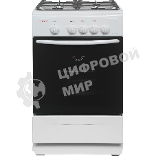Плита газовая Gefest CG 50М02 К73 белый, конфорок 4 шт, духовка 42 л, 50 см x 85 см x 53 см