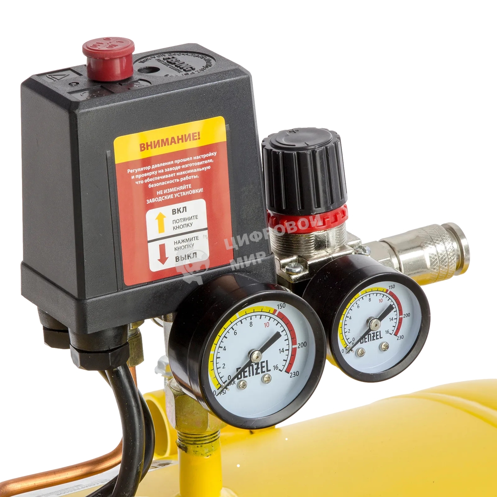 Компрессор воздушный Denzel DKV2200/50,Х-PRO 2,2 кВт, 400 л/мин, 50 л