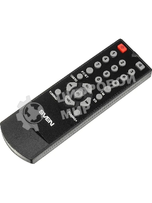 Колонки SVEN AC MS -304, черный Акустическая система, беспроводная передача сигнала по Bluetooth, суммарная мощность (RMS), Вт - 40, выходная мощность (RMS), Вт - сабвуфер: 20, сателлиты: 20 (2 х10), частотный диапазон, Гц - сабвуфер: 40 – 150, сателлиты: 150 – 20 000, размеры динамиков, мм - сабвуфер: O 128, воспроизведение с USB flash и SD card памяти, встроенное FM-радио, LED-дисплей, пульт ДУ, материал корпуса сабвуфера и сателлитов – дерево (MDF).