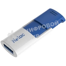 Флешка USB Netac U182 (NT03U182N-016G-32BL), 16GB, USB 3.2, R/W 100/30, синий