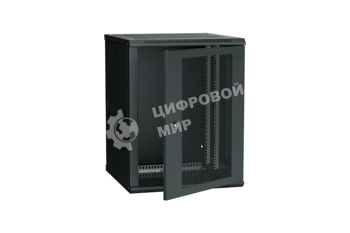 Шкаф ITK LINEA W 12U 600x600 мм дверь перфорированная, RAL9005