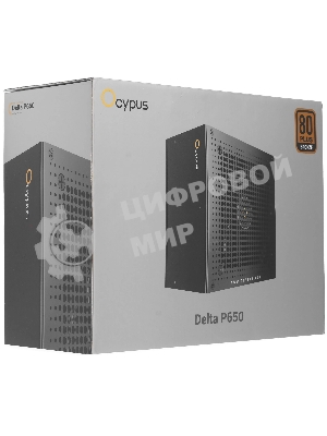 Блок питания Ocypus Delta P650, 650W, APFC, 80+ Bronze, ATX 2.53, 120мм Fan (P650-BF)