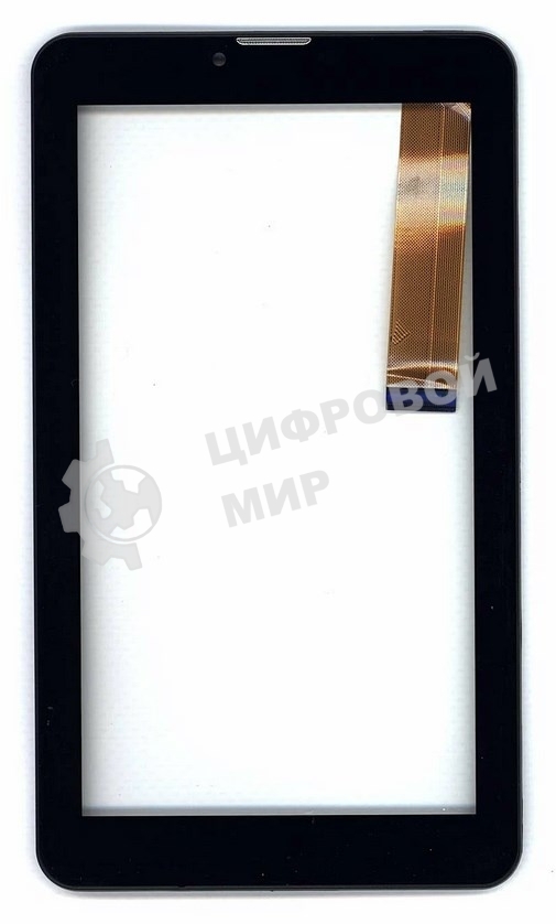 Сенсорное стекло (тачскрин) для Irbis TZ63L, черное с рамкой