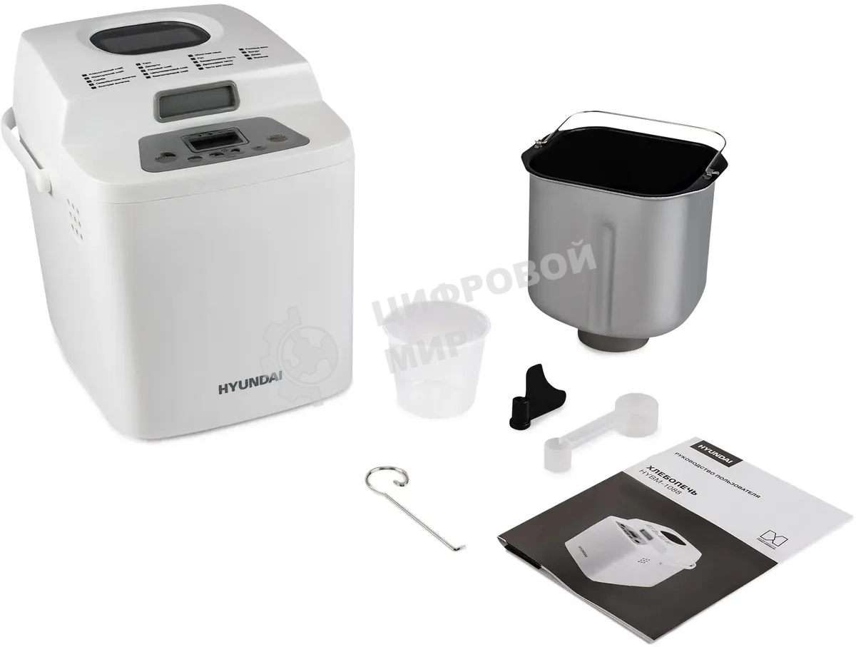 Хлебопечка Hyundai HYBM-1088 500 Вт, белый