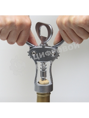 Штопор TalleR TR-65119 цинковый сплав, сталь, полимерный материал