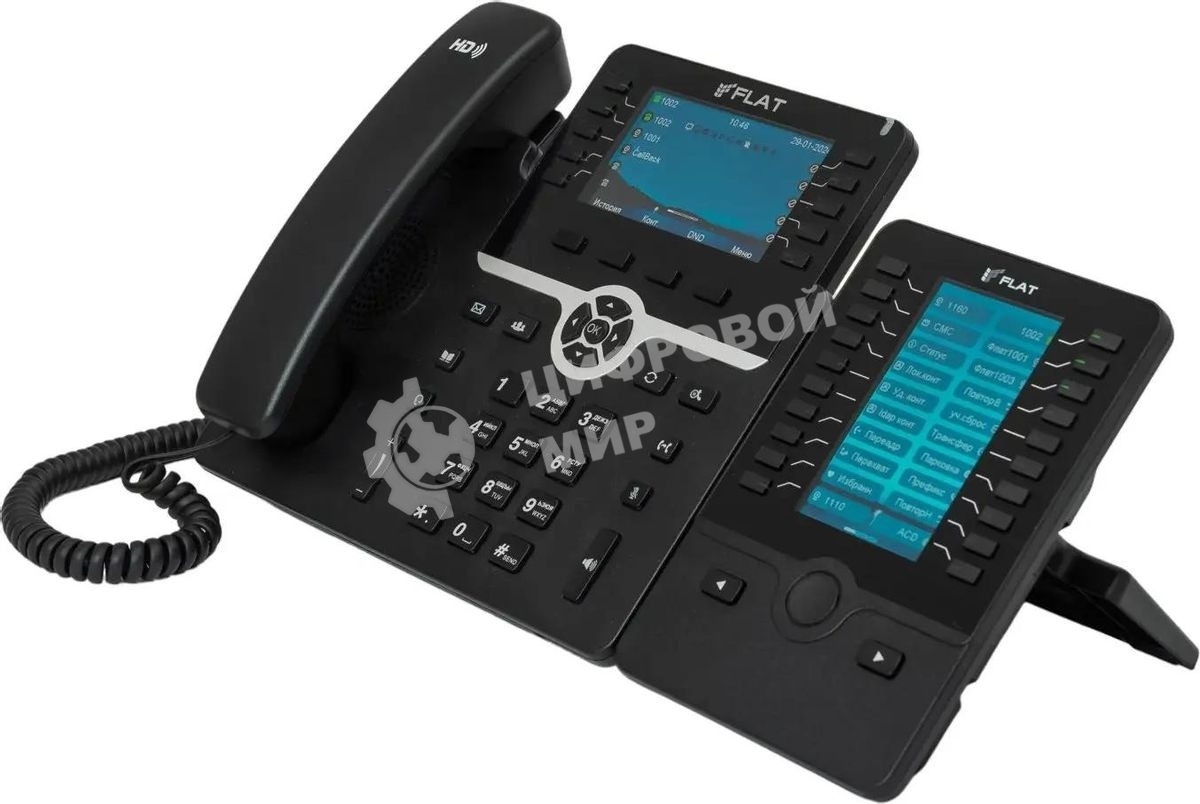 Телефон IP Флат Flat-Phone-B10/RU черный