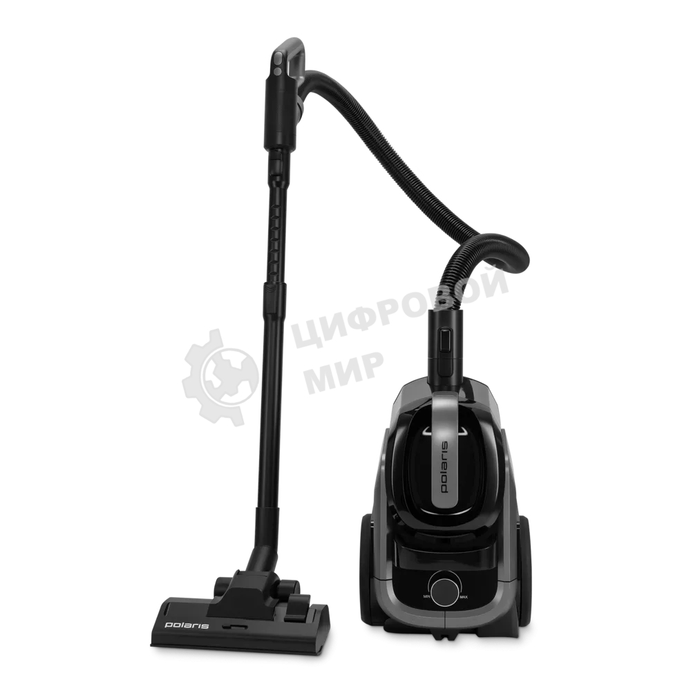 Пылесос Polaris PVC 1909 графитовый, 650/2200 Вт, уборка сухая, пылесборник контейнер 3 л
