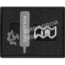 Шильд-символ Moleskine Zodiac Водолей, металл, серебристый, коробка с европодвесом, PINAQUARIUSSILV