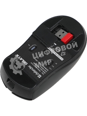 Мышь беспроводная Defender Delata GM-082 черный, 12000 dpi, радиоканал, Bluetooth, USB, кнопки - 6