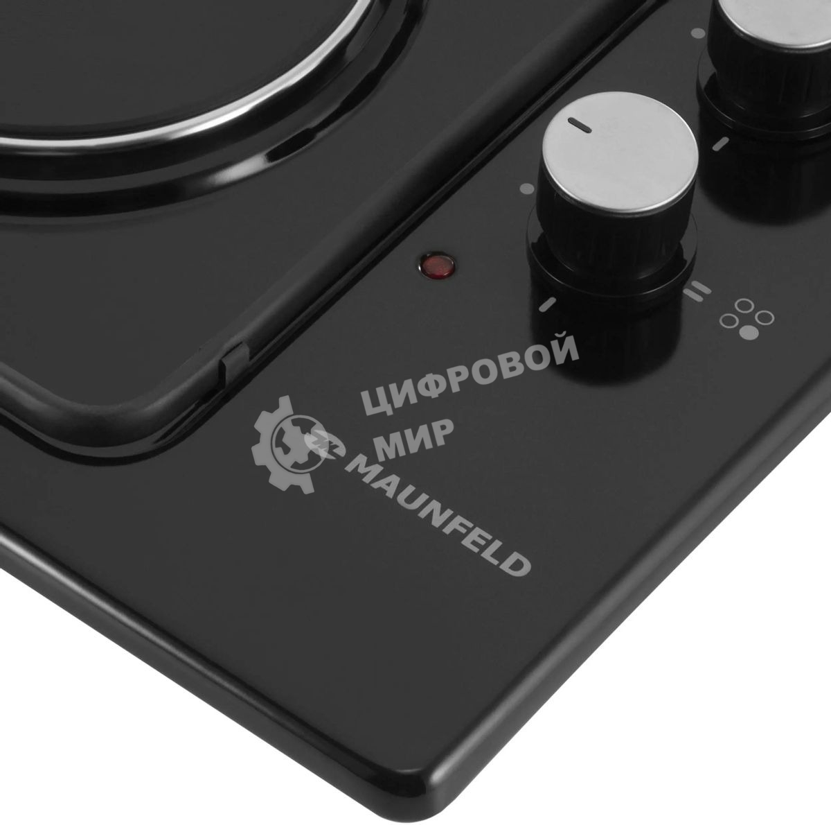 Комбинированная варочная панель Maunfeld EEHE.64.5EB/KG, 4 конфорки, эмалированная сталь, черный