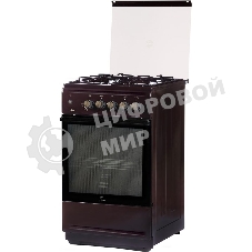 Плита газовая Flama N FG 24237 B коричневый, конфорок 4 газовых, духовка 50 л, 50 см x 85 см x 60 см