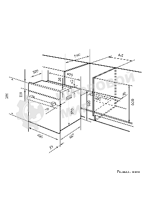 Духовой шкаф электрический Lex EDM 4570 BBL черный