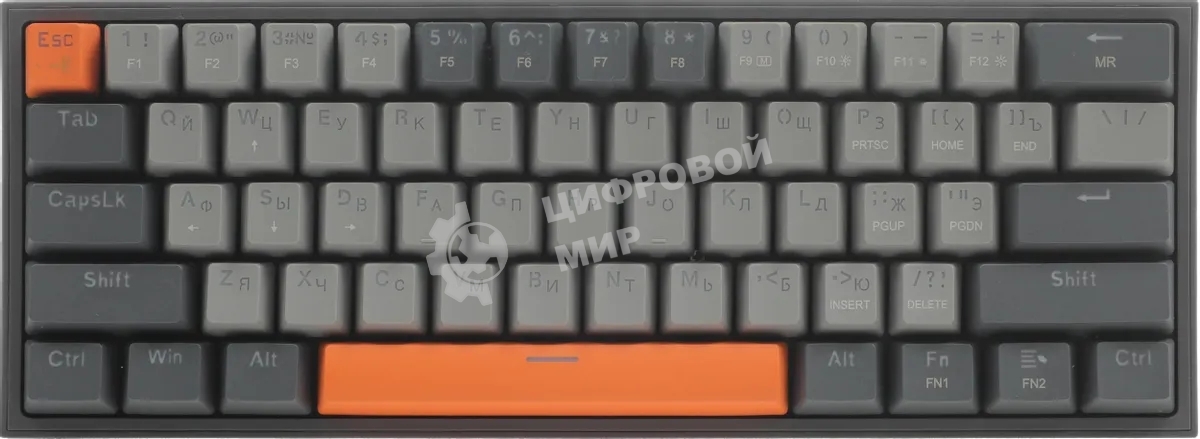 Клавиатура Redragon Fizz проводная, USB Type-A, серый