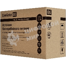 Источник бесперебойного питания ExeGate EP212519RUS SpecialPro Smart LLB-1000.LCD.AVR.4SH.RJ.USB 1000VA, черный, 4 евророзетки, USB