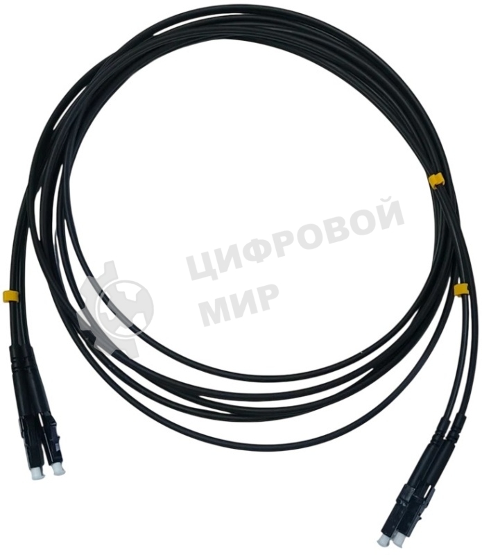 Патч-корд Cabeus FOP-50-LC-LC-2M-BK 2x50/125 OM3 LC дуплекс-LC дуплекс 2м LSZH черный