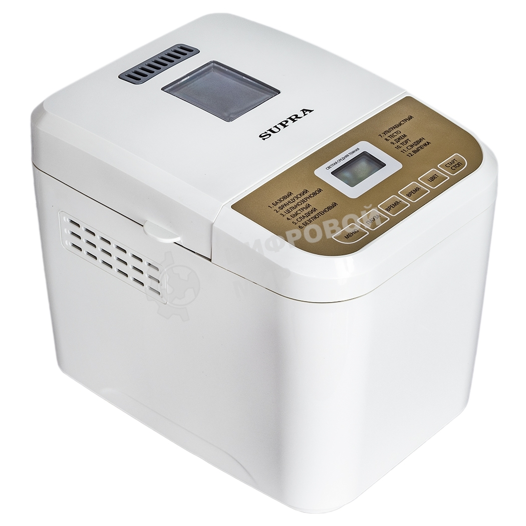 Хлебопечка SUPRA BMS-210 Размер выпечки 500 г. Антипригарное внутреннее покрытие