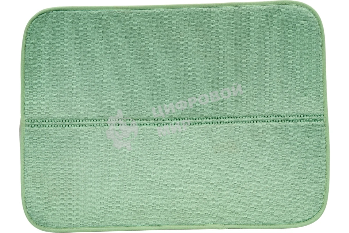 Коврик для сушки посуды Рыжий кот Skandi зеленый 45х35 см