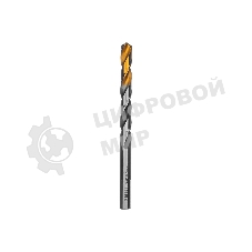 Сверло спиральное по металлу Denzel 8,5 x 117мм, Р6М5, Golden Tip, многогранная заточка