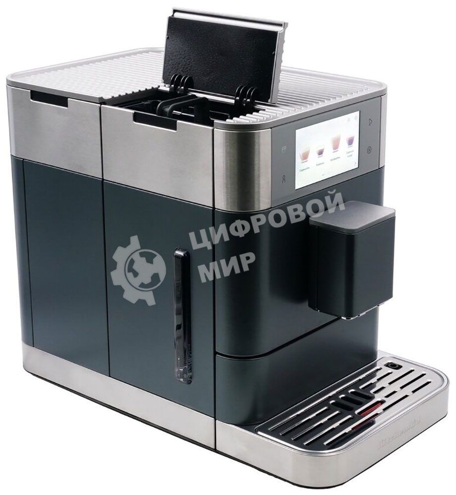 Автоматическая эспрессо-машина KitchenAid 5KES8558EBK, 2.2 л, одновременное приготовление двух чашек, 3 уровня крепости кофе, автоматическая очистка, автоматическая декальцинация, цветной дисплей, сенсорное управление, 40 рецептов, цвет чугун
