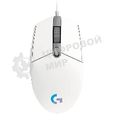 Мышь проводная Logitech G102 LIGHTSYNC белый, 8000 dpi, USB, кнопки - 6