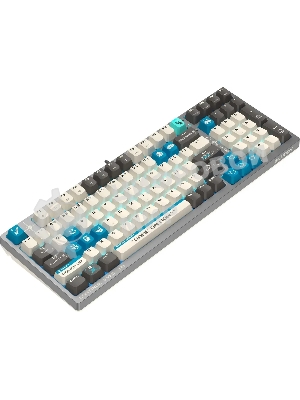 Клавиатура проводная A4Tech Bloody S98 Pixels Blue USB серый/бежевый