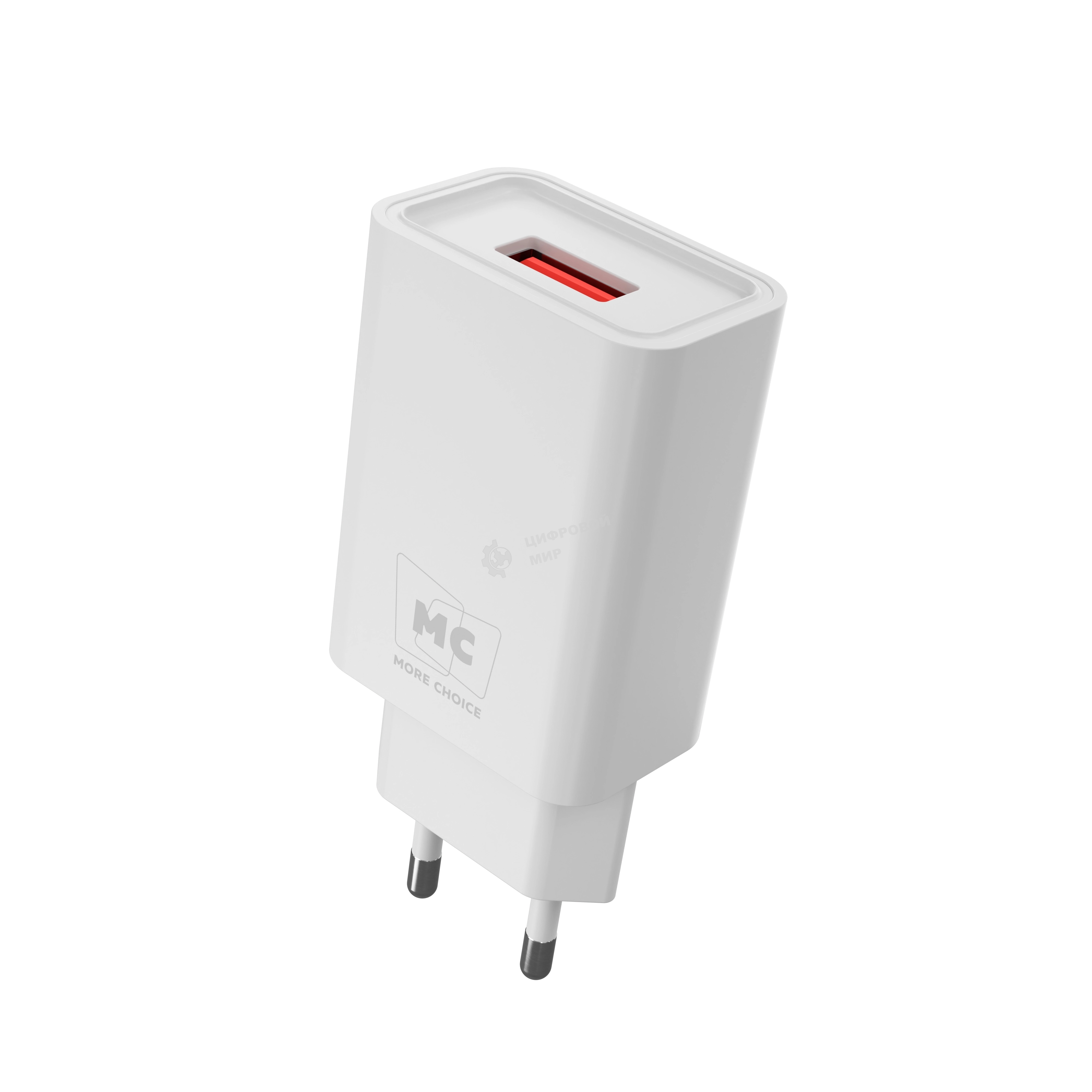 Сетевое зарядное устройство MORE CHOICE (4620202555717) NC07m СЗУ 1USB 2.0A для micro, белый