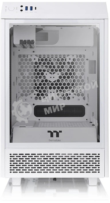 Компьютерный корпус Thermaltake The Tower 100 Snow CA-1R3-00S6WN-00/White/Win/SPCC/Tempered Glass*3