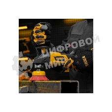 Щетка для УШМ Denzel 75 мм, чашка, нейлоновая щетина, М14