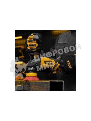 Щетка для УШМ Denzel 75 мм, чашка, нейлоновая щетина, М14