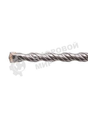 Бур по бетону Denzel двойная спираль, Cobalt W-tip, 8x310 мм, SDS PLUS