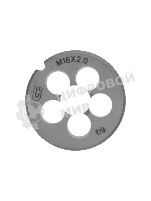 Плашка Сибртех М16 х 2,0 мм