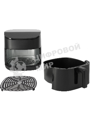 Аэрогриль Hyundai HYF-5457 черный, 3000 Вт, 8 л, сенсор, 11 программ