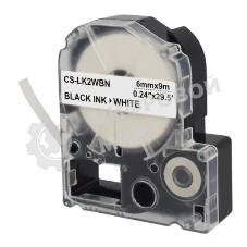 Картридж ленточный Cactus CS-LK2WBN черный, 6мм, 9м для Epson LW300/LW400/LW700/LW600P/LW1000P/K400/Z700/Z900