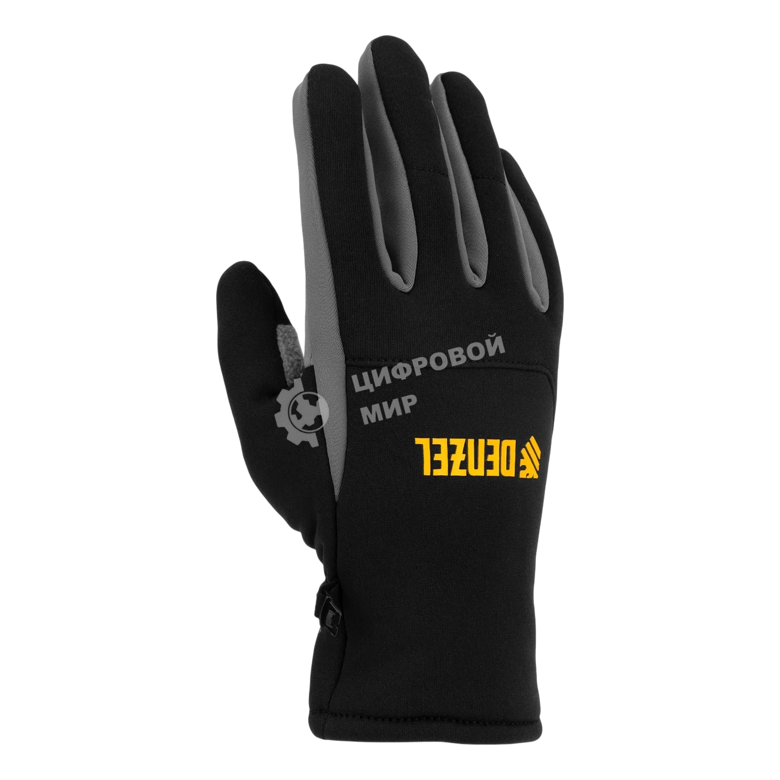 Перчатки универсальные Denzel 68086 искусственный мех, работа с сенсорным экраном, размер 8