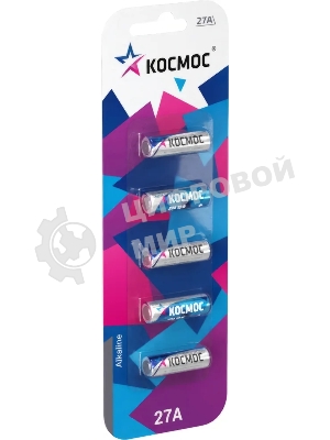 Элемент питания Космос 27А 12V Alkaline 5BL для автосигнализации