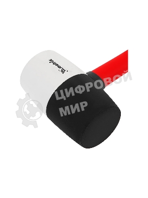 Киянка резиновая Matrix 11173, 910 г, черно-белая резина, фибергласовая рукоятка