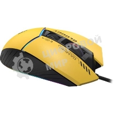 Мышь проводная A4Tech Bloody W95 Max Sports желтый/серый, 12000 dpi, USB, кнопки - 10