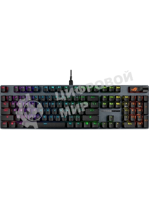 Клавиатура ASUS ROG Strix Scope II X ROG NX Snow V2 проводная, USB Type-A, чёрный
