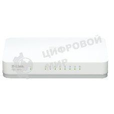 Коммутатор D-Link DGS-1008A, 8×1 Гбит/с, неуправляемый