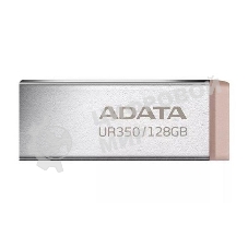 Флешка USB ADATA UR350 (UR350-128G-RSR/BG), 128Gb, USB 3.2, R/W 100/15, серебристый/коричневый