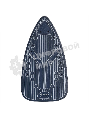 Утюг Delta DL-711 белый с фиолетовым, 2400 Вт, 20 г/мин, 120 г/мин, 250 мл