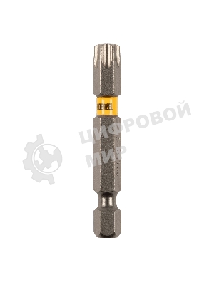 Набор бит Denzel TORX 40х50, сталь S2, шестигранный профиль, 10 шт.