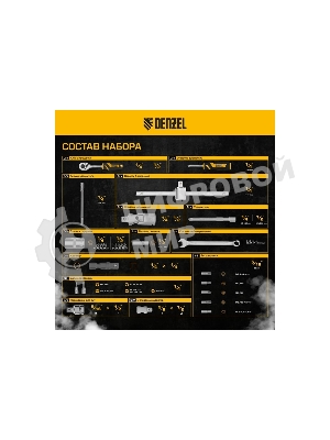 Набор инструментов Denzel 1/2