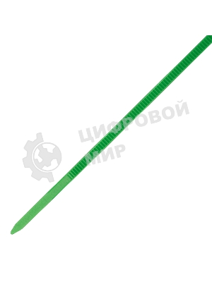 Хомуты Сибртех 150 х 2,5 мм, пластиковые, зеленые, 100 шт.