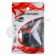 Кард-ридер Rexant 18-4110/черный-красный/SD/microSD/microSDHC/USB 2.0/пластик