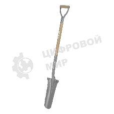 Лопата траншейная профессиональная Palisad LUXE 100х360х1250 мм, с зубьями, ясень, EFP