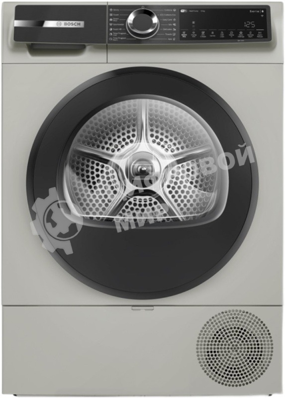 Сушильная машина Bosch WQK2521XME серебристый, 10 кг, сушка - конденсационная, программ - 14, 59.8 x 84.2 x 64.8 см