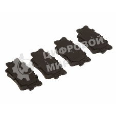 Колодки тормозные задние LPR 05P1281, комплект