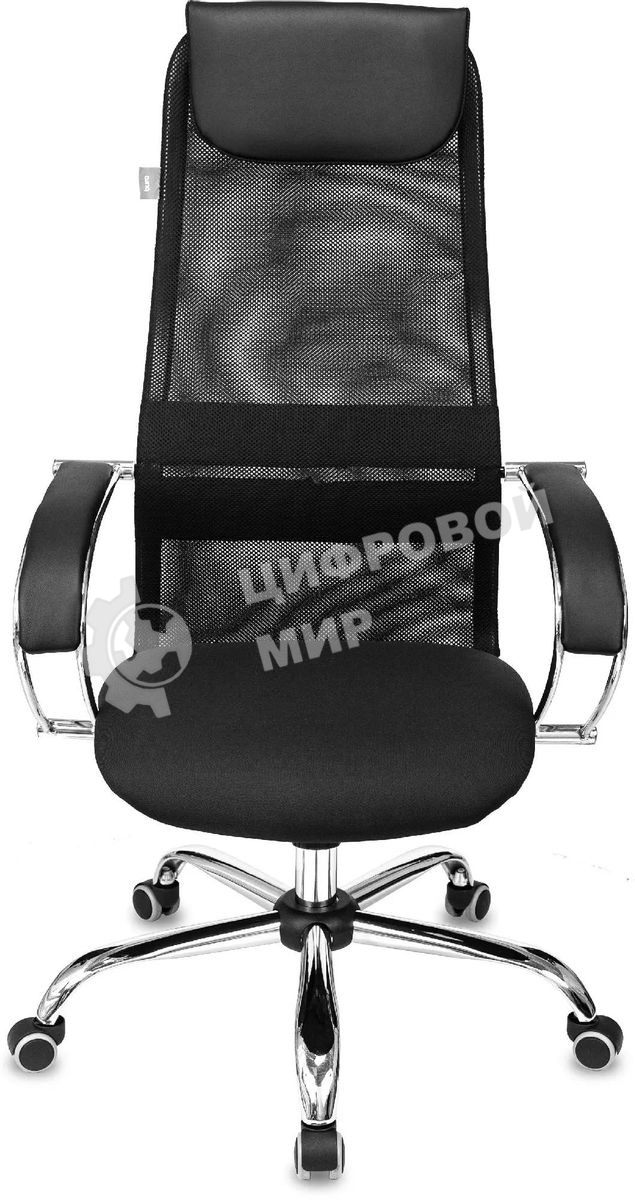 Кресло руководителя Бюрократ CH-607SL TW-01 Neo Black черный, сетка/ткань с подголов. на колес. металл хром